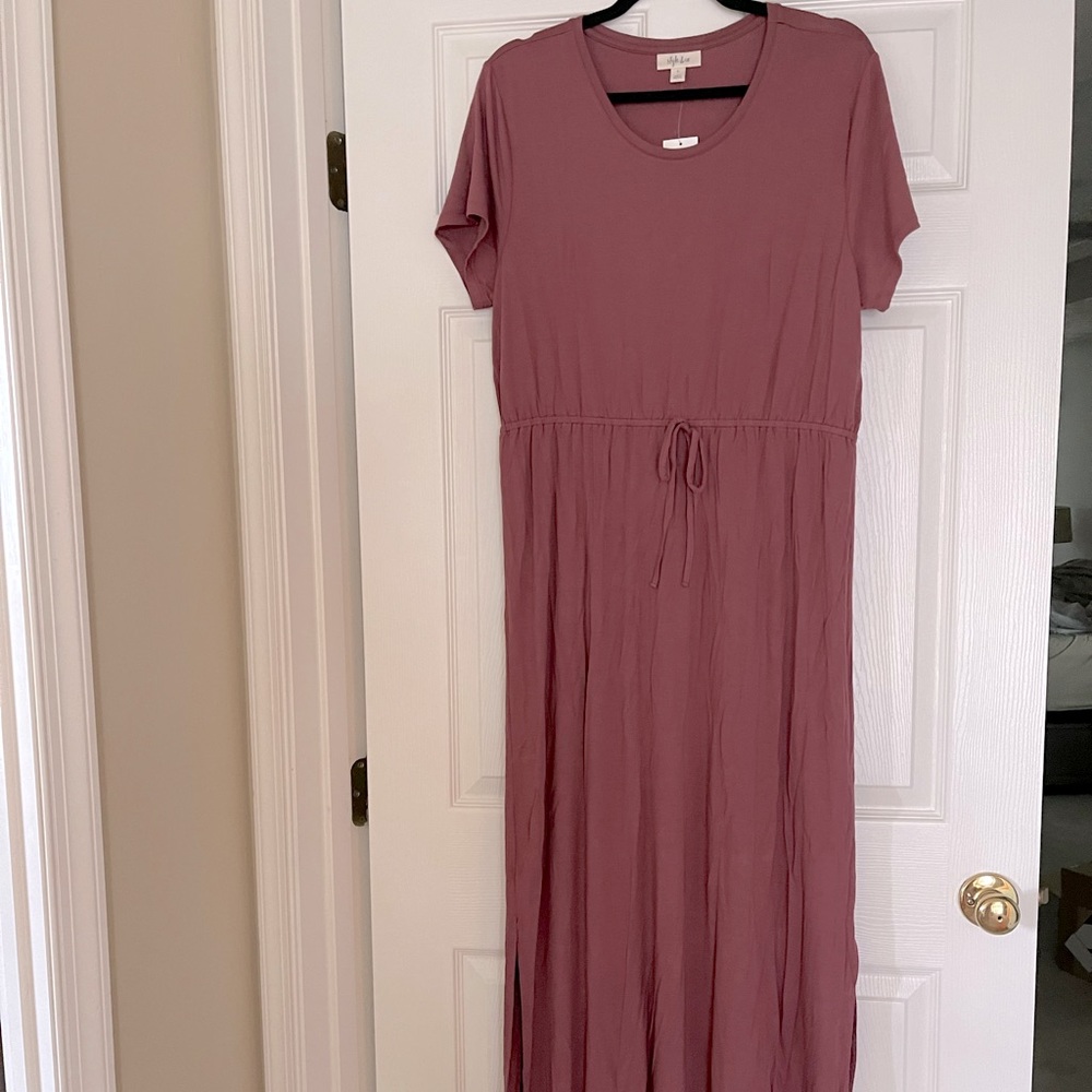 Style & Co. Tie-Waist Maxi Dress NWT size L